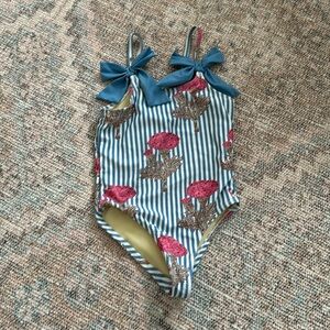 Pink Chicken Lulu Suit Blush Marigold Striped 3T